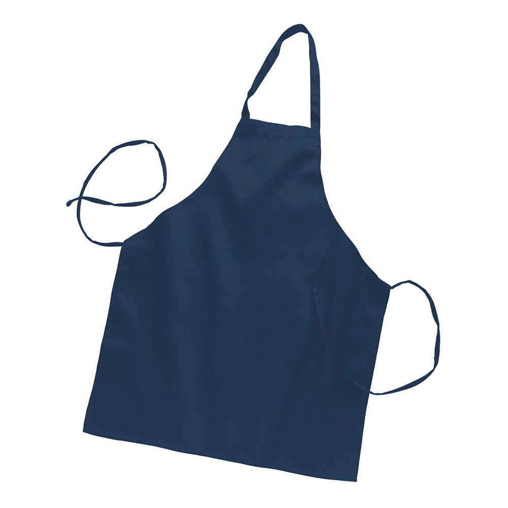 Twill / Poly-Cotton Full Length Butcher Apron (28'' W X 34'' H) 7.5 Oz-Apron-Brand Your Tote-Navy Blue-Brand Your Tote