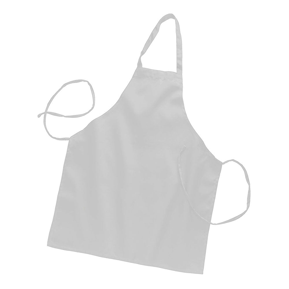 Twill / Poly-Cotton Full Length Butcher Apron (28'' W X 34'' H) 7.5 Oz-Apron-Brand Your Tote-White-Brand Your Tote