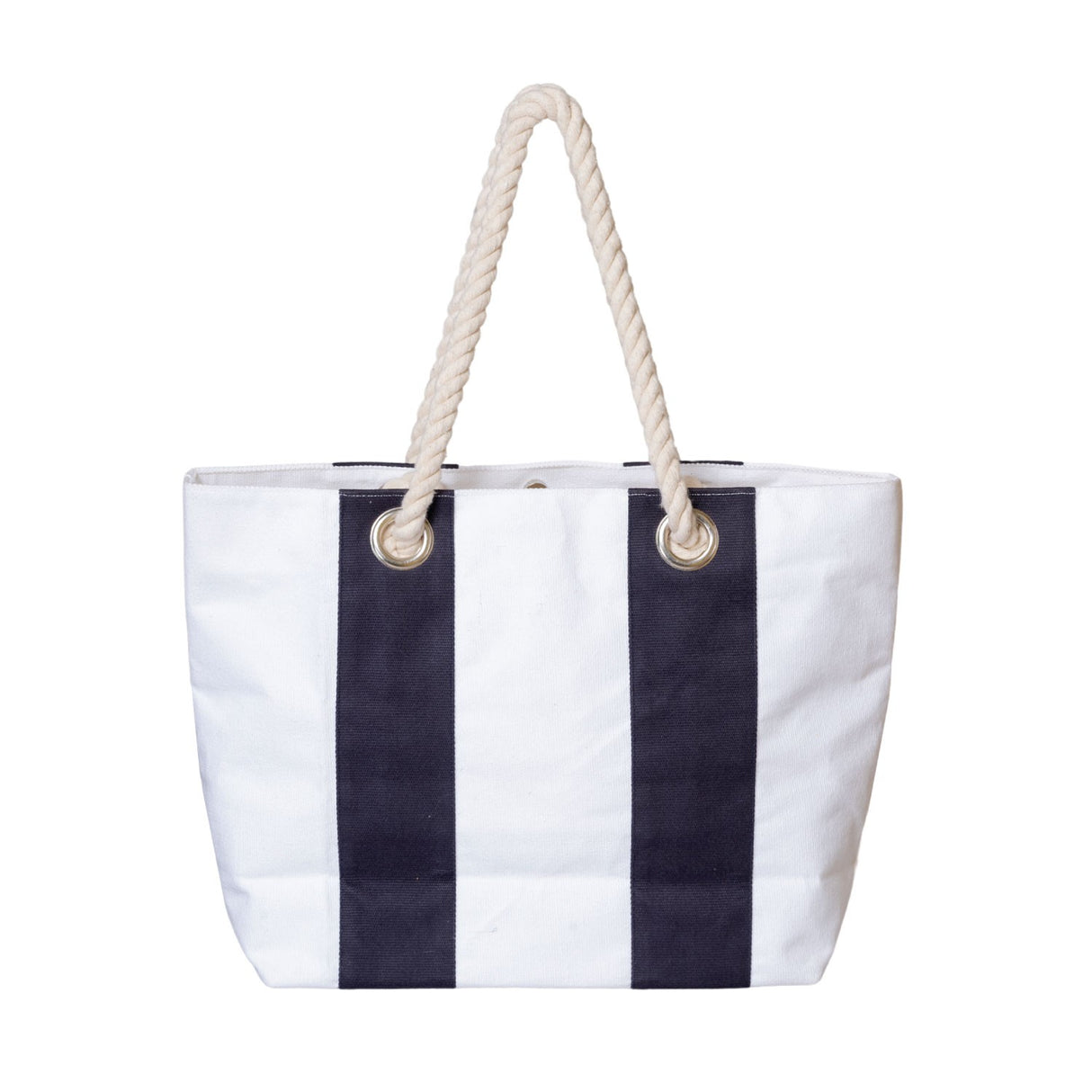 Xl Dobby Cotton Beach Club Tote Bag (22'' W X 14.9'' H) 18 Oz-Tote Bag-Brand Your Tote-Navy Blue-Brand Your Tote