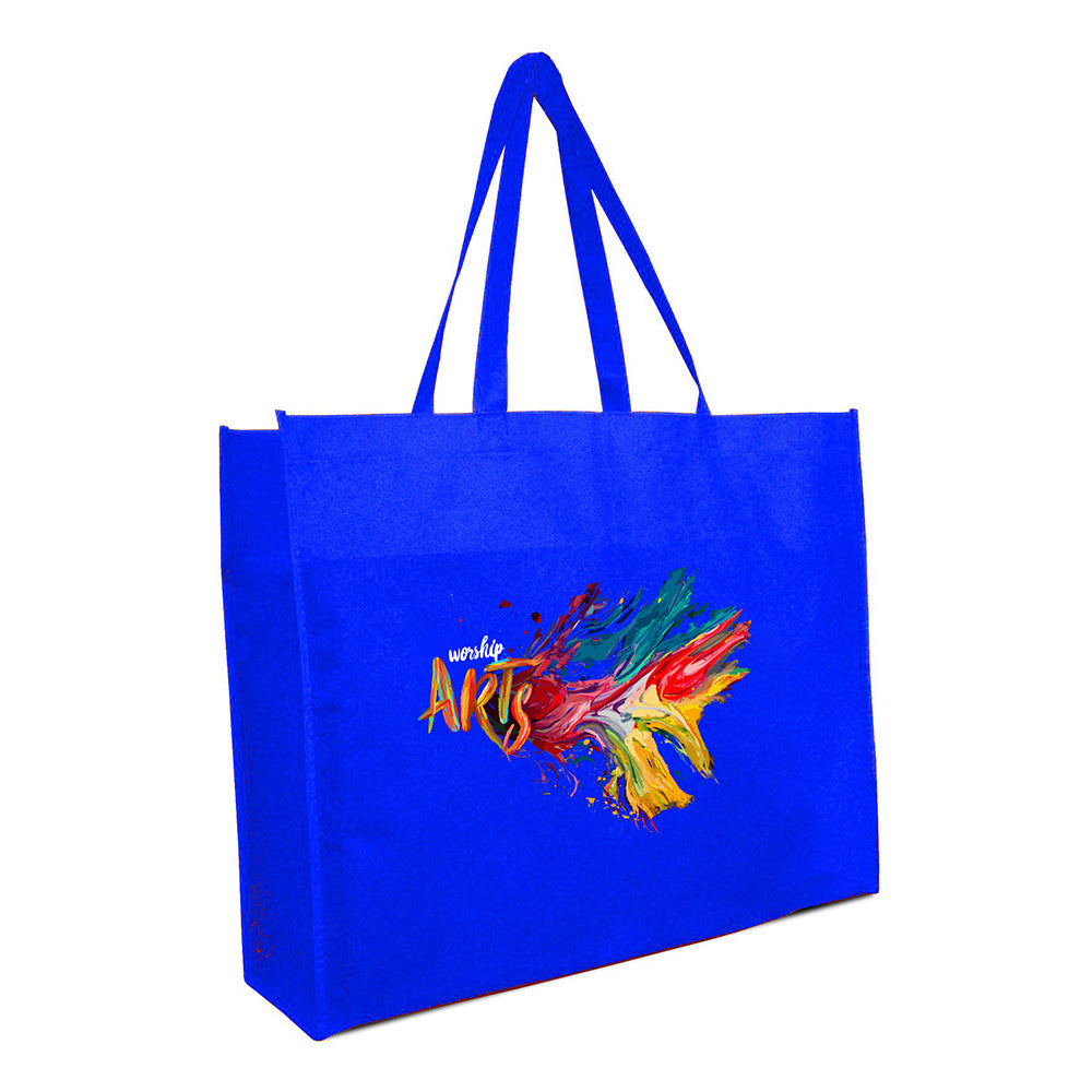 Xl Polypropylene Bag (20'' W X 16'' H) 80 Gsm-Bag-Brand Your Tote-Royal Blue-Brand Your Tote