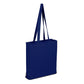 Cotton Canvas Tote Bag ('' W X '' H)-Tote Bag-Brand Your Tote-Navy Blue-Brand Your Tote