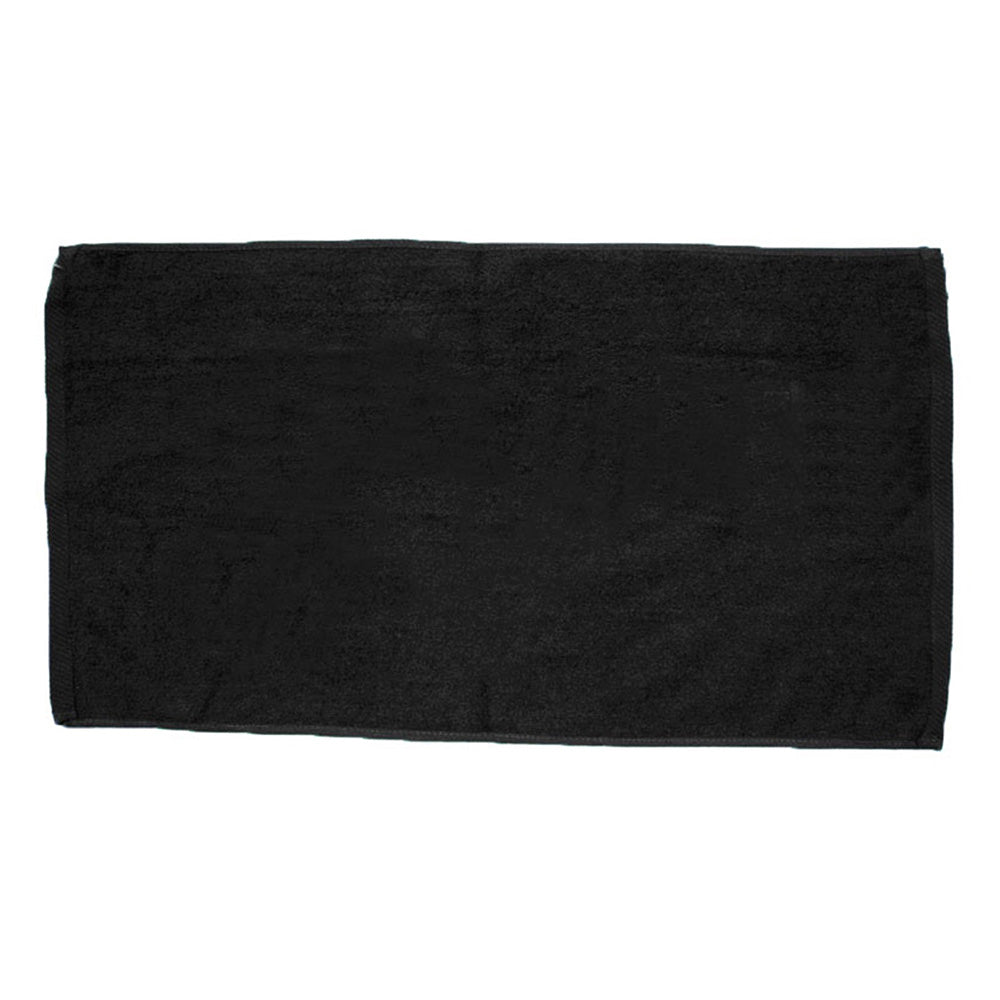 Cotton Velour Beach Towel (30'' W X 60'' H) 11 Lb Per Dozen-Towel-Brand Your Tote-Black-Brand Your Tote