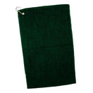 Cotton Velour Deluxe Hand/Gold Towel (16'' W X 25'' H) 3.5 Lb Per Dozen-Towel-Brand Your Tote-Forest Green-Brand Your Tote