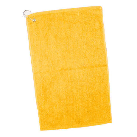 Cotton Velour Deluxe Hand/Gold Towel (16'' W X 25'' H) 3.5 Lb Per Dozen-Towel-Brand Your Tote-Gold-Brand Your Tote