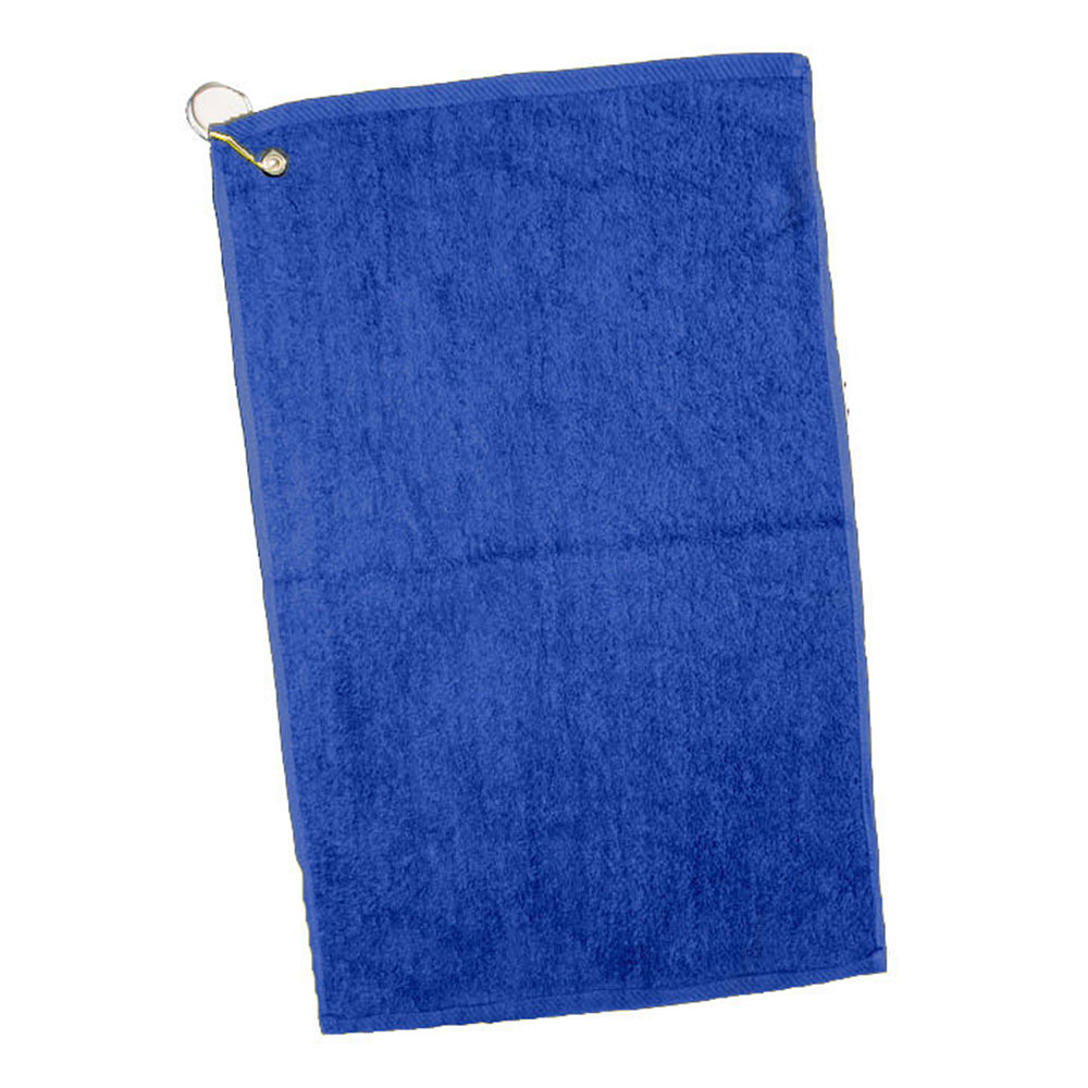 Cotton Velour Deluxe Hand/Gold Towel (16'' W X 25'' H) 3.5 Lb Per Dozen-Towel-Brand Your Tote-Navy Blue-Brand Your Tote
