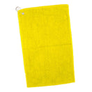 Cotton Velour Deluxe Hand/Gold Towel (16'' W X 25'' H) 3.5 Lb Per Dozen-Towel-Brand Your Tote-Yellow-Brand Your Tote