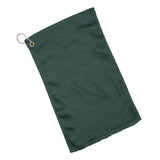 Cotton Velour Fingertip Towel (11'' W X 18'' H) 1.3 Lb Per Dozen-Towel-Brand Your Tote-Forest Green-Brand Your Tote