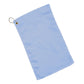 Cotton Velour Fingertip Towel (11'' W X 18'' H) 1.3 Lb Per Dozen-Towel-Brand Your Tote-Light Blue-Brand Your Tote