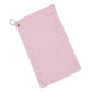 Cotton Velour Fingertip Towel (11'' W X 18'' H) 1.3 Lb Per Dozen-Towel-Brand Your Tote-Light Pink-Brand Your Tote