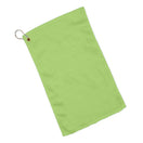 Cotton Velour Fingertip Towel (11'' W X 18'' H) 1.3 Lb Per Dozen-Towel-Brand Your Tote-Lime Green-Brand Your Tote