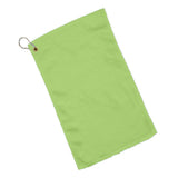Cotton Velour Fingertip Towel (11'' W X 18'' H) 1.3 Lb Per Dozen-Towel-Brand Your Tote-Lime Green-Brand Your Tote