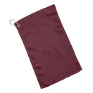 Cotton Velour Fingertip Towel (11'' W X 18'' H) 1.3 Lb Per Dozen-Towel-Brand Your Tote-Maroon-Brand Your Tote