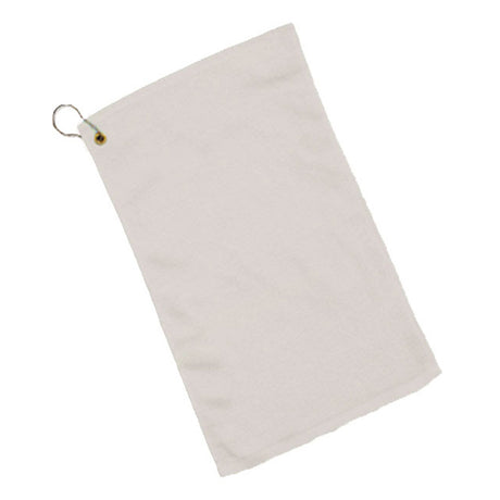 Cotton Velour Fingertip Towel (11'' W X 18'' H) 1.3 Lb Per Dozen-Towel-Brand Your Tote-Natural-Brand Your Tote