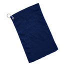 Cotton Velour Fingertip Towel (11'' W X 18'' H) 1.3 Lb Per Dozen-Towel-Brand Your Tote-Navy Blue-Brand Your Tote