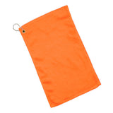 Cotton Velour Fingertip Towel (11'' W X 18'' H) 1.3 Lb Per Dozen-Towel-Brand Your Tote-Orange-Brand Your Tote