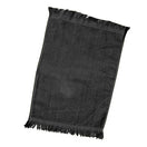 Cotton Velour Fingertip Towel (11'' W X 18'' H) 1.3-Towel-Brand Your Tote-Black-Brand Your Tote