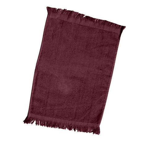 Cotton Velour Fingertip Towel (11'' W X 18'' H) 1.3-Towel-Brand Your Tote-Maroon-Brand Your Tote