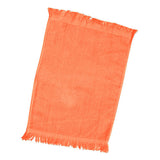 Cotton Velour Fingertip Towel (11'' W X 18'' H) 1.3-Towel-Brand Your Tote-Orange-Brand Your Tote