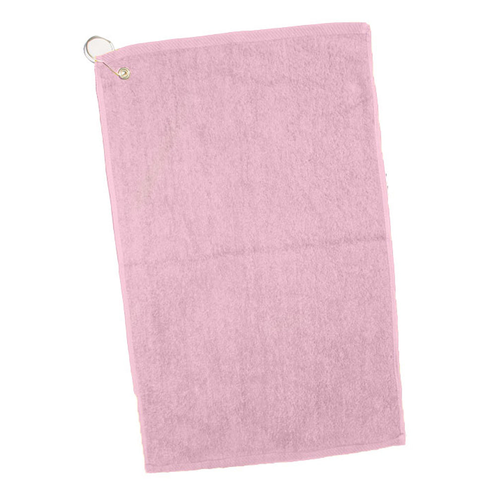 Cotton Velour Hand/Golf Towel (16'' W X 25'' H) 2.5 Lb Per Dozen-Towel-Brand Your Tote-Light Pink-Brand Your Tote