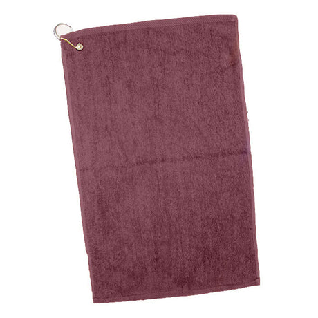 Cotton Velour Hand/Golf Towel (16'' W X 25'' H) 2.5 Lb Per Dozen-Towel-Brand Your Tote-Maroon-Brand Your Tote