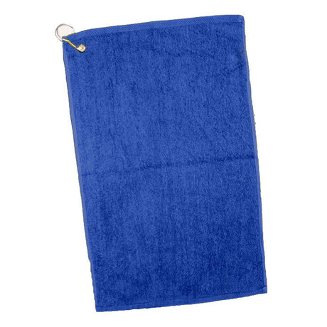 Cotton Velour Hand/Golf Towel (16'' W X 25'' H) 2.5 Lb Per Dozen-Towel-Brand Your Tote-Navy Blue-Brand Your Tote