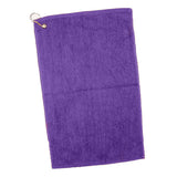 Cotton Velour Hand/Golf Towel (16'' W X 25'' H) 2.5 Lb Per Dozen-Towel-Brand Your Tote-Purple-Brand Your Tote