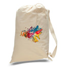 Drawstring Laundry Bag-Brand Your Tote-Natural-Brand Your Tote