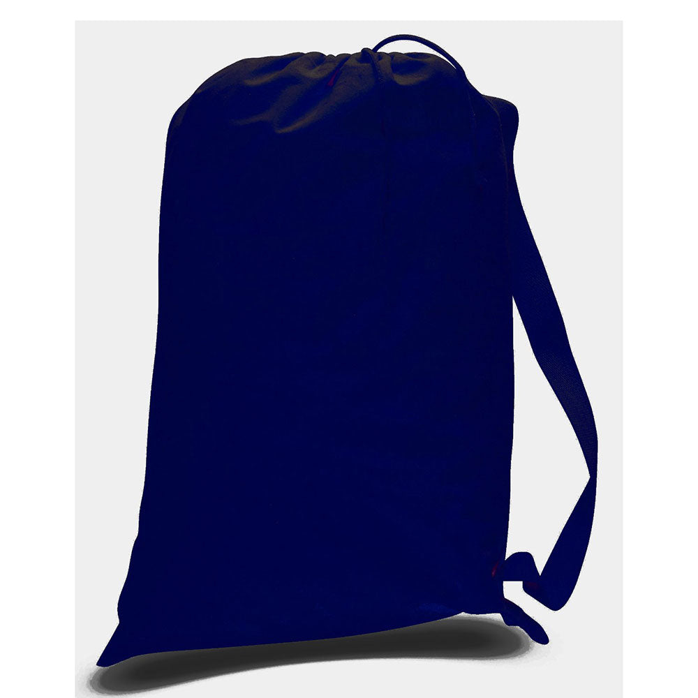 Drawstring Laundry Bag-Brand Your Tote-Navy Blue-Brand Your Tote