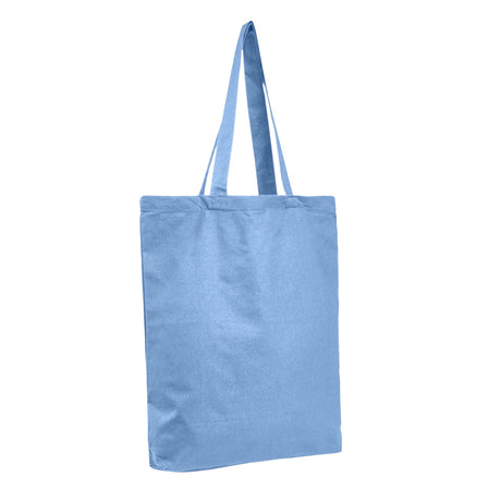 Economical Tote Bag with Bottom Gusset-Brand Your Tote-Carolina Blue-Brand Your Tote