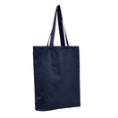 Economical Tote Bag with Bottom Gusset-Brand Your Tote-Navy Blue-Brand Your Tote