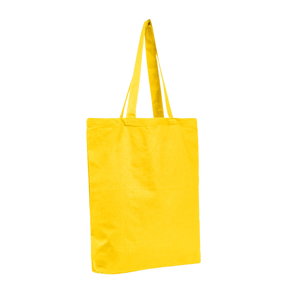 Economical Tote Bag with Bottom Gusset-Brand Your Tote-Yellow-Brand Your Tote