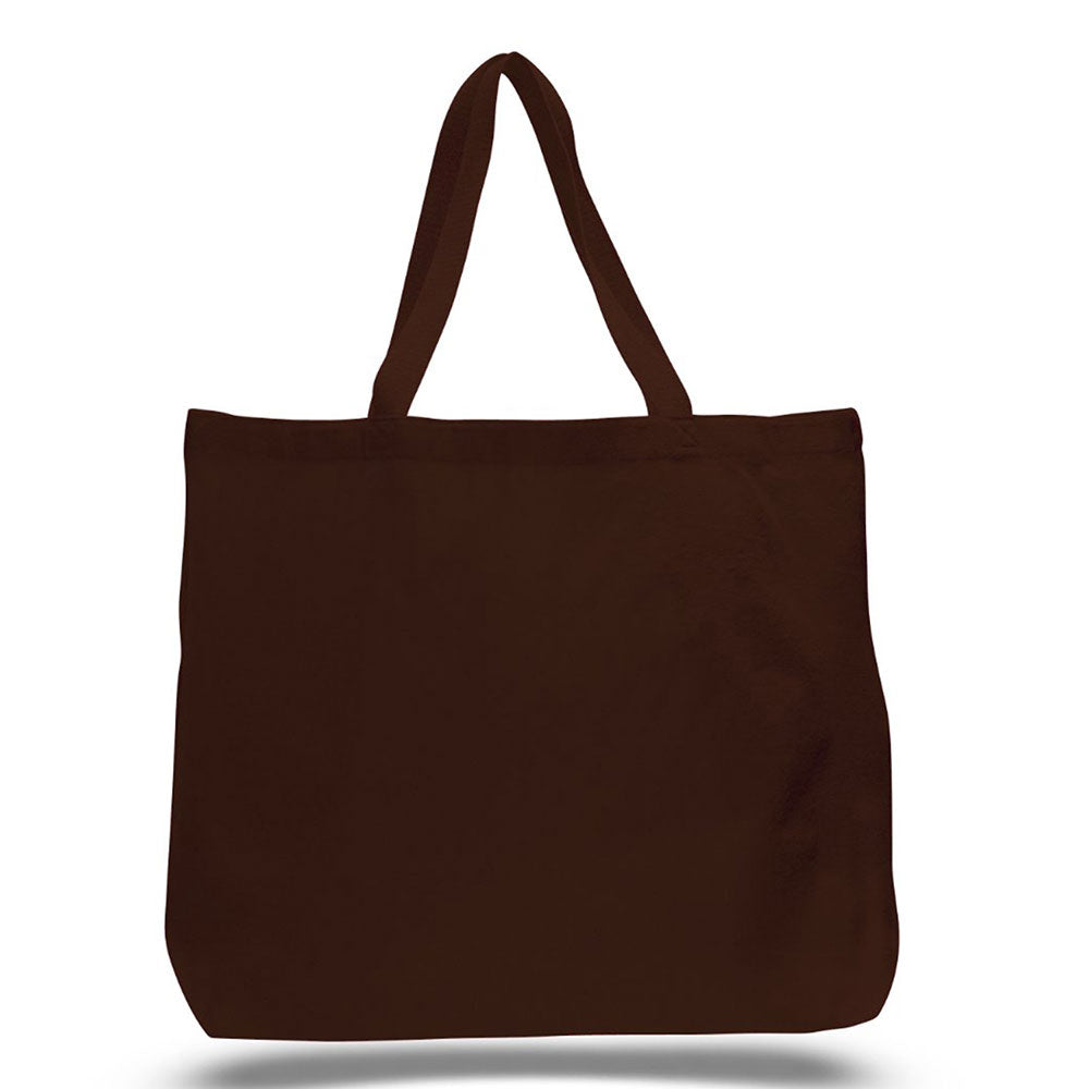 Jumbo Tote Bag-Brand Your Tote-Chocolate Brown-Brand Your Tote