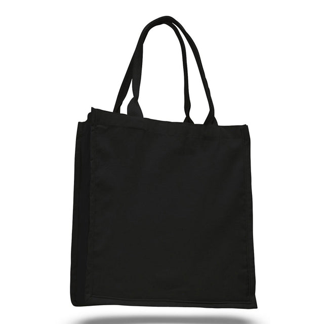 Large Cotton Canvas Bag (15'' W X 16'' H) 6 Oz-Bag-Brand Your Tote-Black-Brand Your Tote