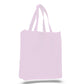 Large Cotton Canvas Book Tote Bag (14'' W X 17'' H) 12 Oz-Tote Bag-Brand Your Tote-Light Pink-Brand Your Tote