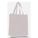 Large Cotton Canvas Book Tote Bag (14'' W X 17'' H) 12 Oz-Tote Bag-Brand Your Tote-White-Brand Your Tote