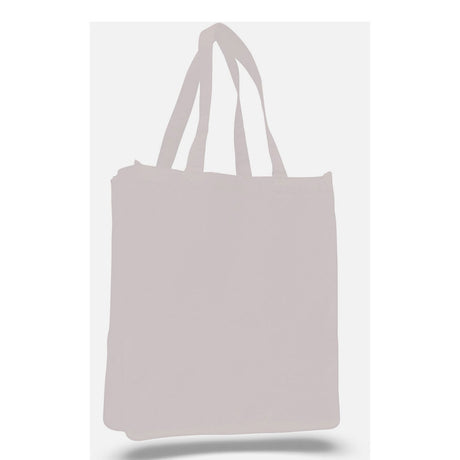 Large Cotton Canvas Book Tote Bag (14'' W X 17'' H) 12 Oz-Tote Bag-Brand Your Tote-White-Brand Your Tote