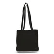 Large Cotton Canvas Canvas Messenger Bag (18'' W X 14'' H) 12 Oz-Bag-Brand Your Tote-Black-Brand Your Tote