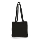 Large Cotton Canvas Canvas Messenger Bag (18'' W X 14'' H) 12 Oz-Bag-Brand Your Tote-Black-Brand Your Tote