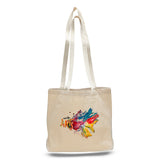 Large Cotton Canvas Canvas Messenger Bag (18'' W X 14'' H) 12 Oz-Bag-Brand Your Tote-Natural-Brand Your Tote