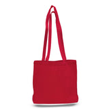 Large Cotton Canvas Canvas Messenger Bag (18'' W X 14'' H) 12 Oz-Bag-Brand Your Tote-Red-Brand Your Tote