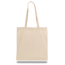 Large Cotton Canvas Convention Tote Bag (15'' W X 16'' H) 7 Oz-Tote Bag-Brand Your Tote-Natural-Brand Your Tote