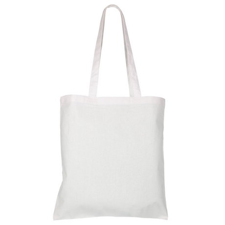 Large Cotton Canvas Convention Tote Bag (15'' W X 16'' H) 7 Oz-Tote Bag-Brand Your Tote-White-Brand Your Tote
