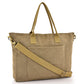 Large Cotton Canvas Cross Functional Tote Bag (17'' W X 13.77'' H) 18 Oz-Tote Bag-Brand Your Tote-Khaki-Brand Your Tote