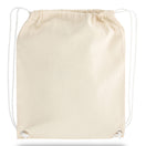 Large Cotton Canvas Drawstring Backpack (15'' W X 18'' H) 8 Oz-Backpack-Brand Your Tote-Natural-Brand Your Tote