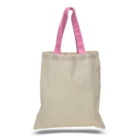 Large Cotton Canvas Economical Tote Bag (15'' W X 16'' H) 6 Oz-Tote Bag-Brand Your Tote-Natural-Azalea-Brand Your Tote
