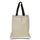 Large Cotton Canvas Economical Tote Bag (15'' W X 16'' H) 6 Oz-Tote Bag-Brand Your Tote-Natural-Black-Brand Your Tote