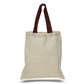 Large Cotton Canvas Economical Tote Bag (15'' W X 16'' H) 6 Oz-Tote Bag-Brand Your Tote-Natural-Chocolate Brown-Brand Your Tote