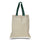 Large Cotton Canvas Economical Tote Bag (15'' W X 16'' H) 6 Oz-Tote Bag-Brand Your Tote-Natural-Forest Green-Brand Your Tote