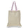 Large Cotton Canvas Economical Tote Bag (15'' W X 16'' H) 6 Oz-Tote Bag-Brand Your Tote-Natural-Light Pink-Brand Your Tote