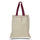 Large Cotton Canvas Economical Tote Bag (15'' W X 16'' H) 6 Oz-Tote Bag-Brand Your Tote-Natural-Maroon-Brand Your Tote